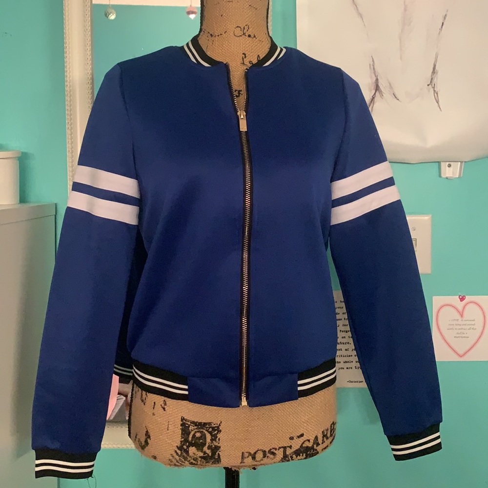 Royal Blue Bomber Jacket